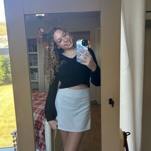 cropped black sweater